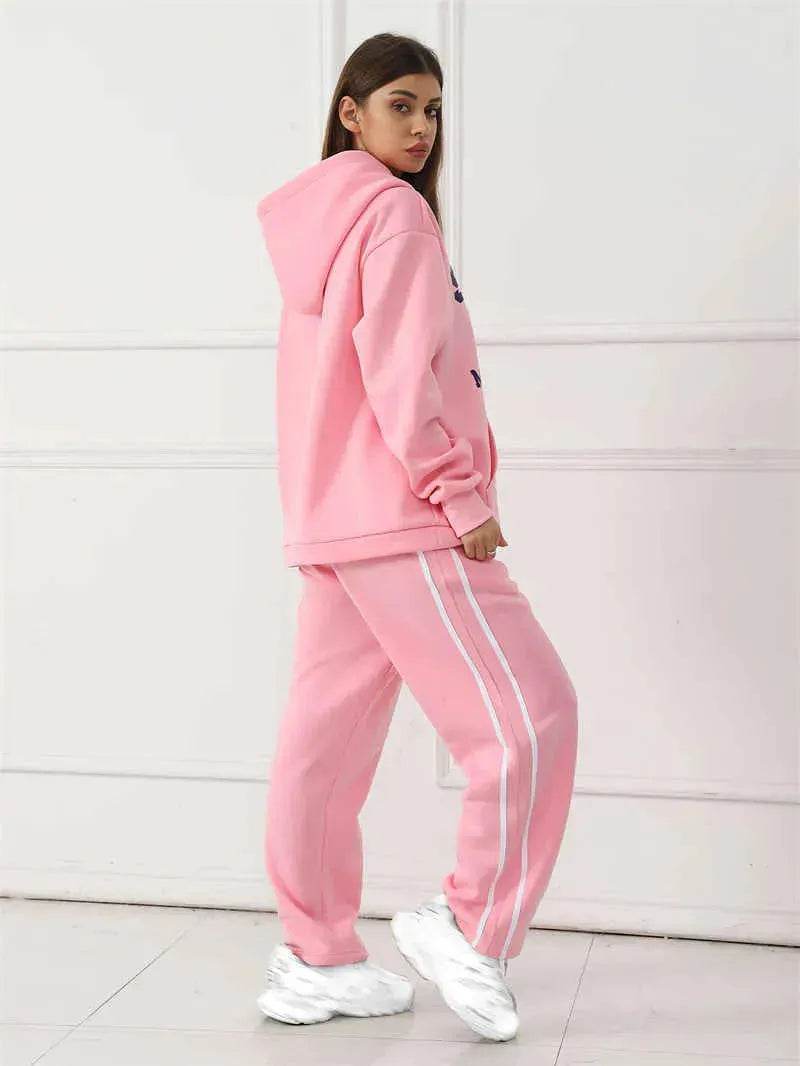Fashion Casual joggers and hoodie set women's - EX-STOCK Canada
