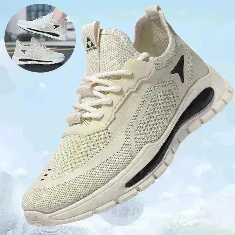 Men's Mesh Shoes Fashion Fly Knit Lightweight Breathable Sneakers Casual Running Sports Shoe