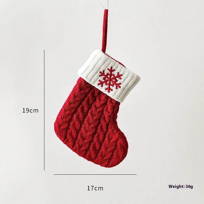 Christmas Decoration Knitted Christmas Stockings Scene Layout - EX-STOCK Canada