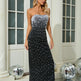 Fashion Bead Tube Top Bandage One-piece Dress Elegant Graceful Dinner Party EX-STOCK Canada
