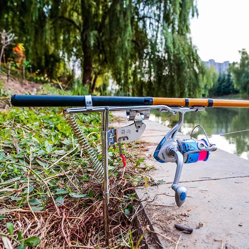 Supporto per canna da pesca ad angolo, attrezzatura, supporto in acciaio anti-ruggine, portacanna, attrezzatura per pescaEX-STOCK Canada