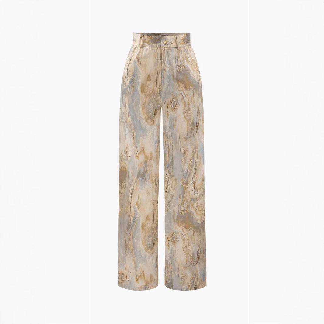 Casual Summer New High Waist Retro Printed Trousers - EX-STOCK Canada
