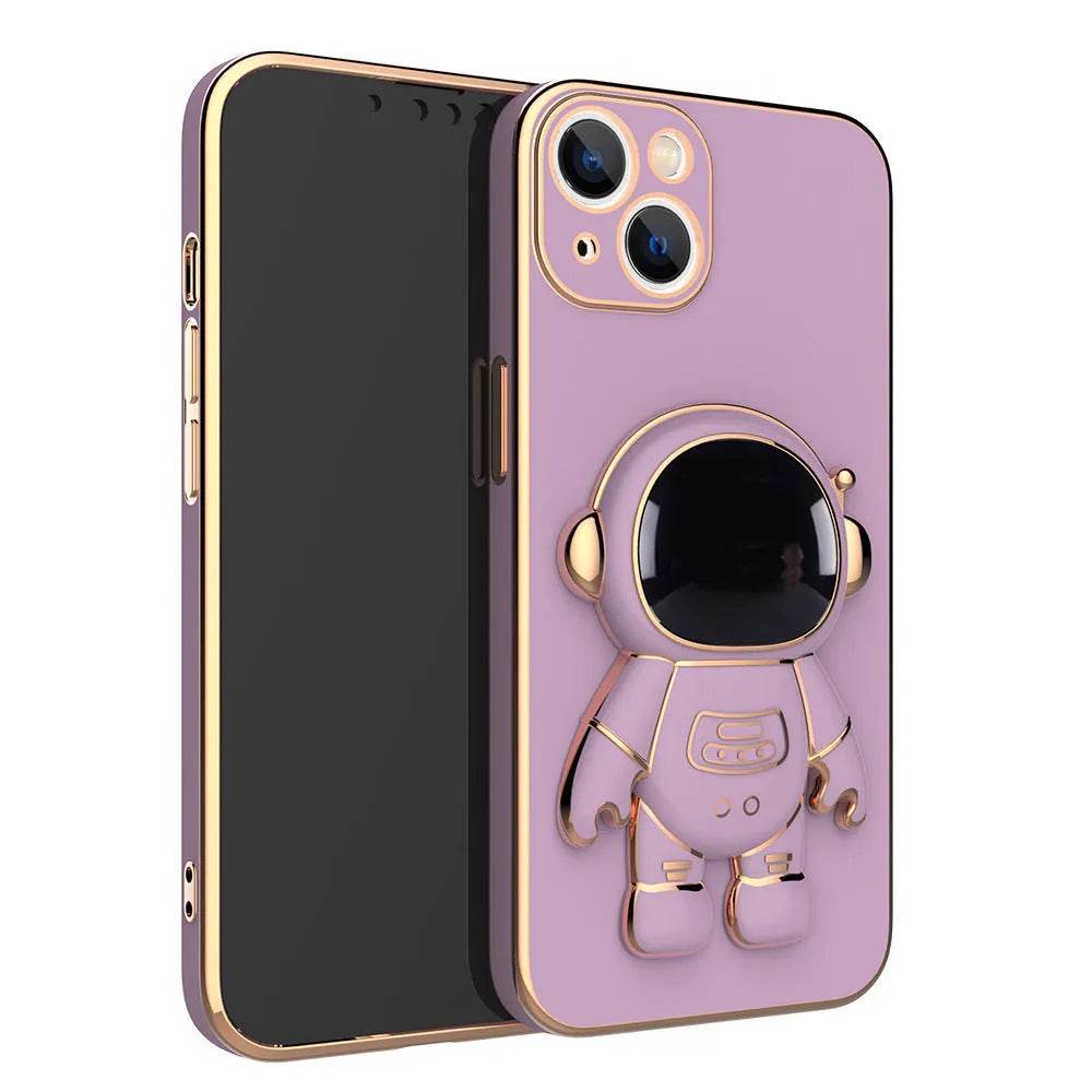 3D Astronaut Phone Case Anti-Drop Electroplating Bracket - EX-STOCK Canada