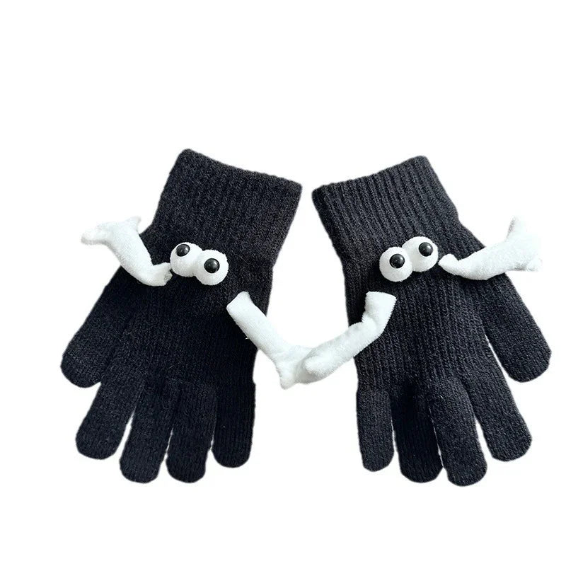 Couple Magnetic Warm Gloves Cute Doll Hand Gloves EX-STOCK Canada