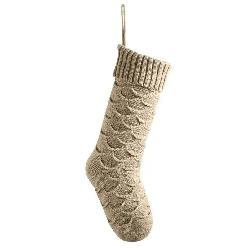 Christmas Gift Bag Decorative Socks Knitted Hanging Decoration - EX-STOCK Canada