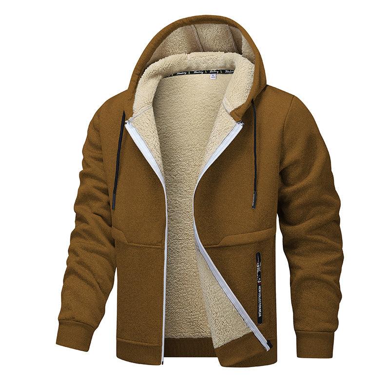 Men's Fashion Lambswool Thickened Coat Sweatshirt EX-STOCK Canada
