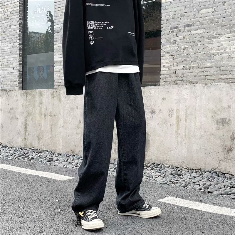 Straight Loose Autumn All-matching Draping Mop Pants EX-STOCK Canada