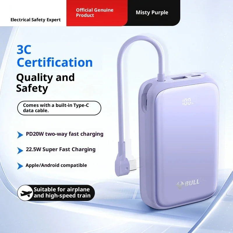 Power Bank 20000 MA Super Large Capacity Fast Charging With Cable EX-STOCK Canada