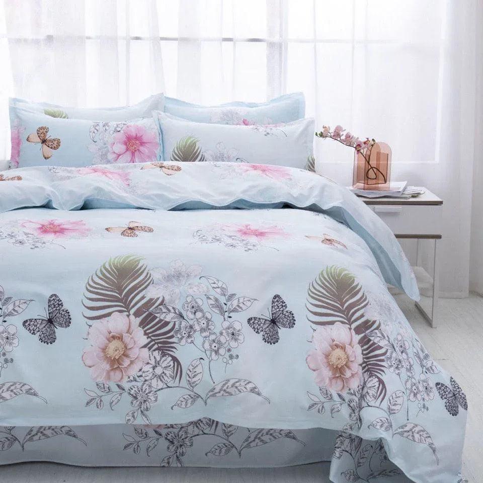 Four-piece Set Duvet Cover One-piece Single Double Thick Bed Sheet Three-piece Set EX-STOCK Canada