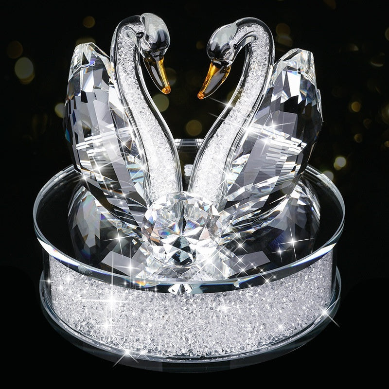 Suministros de decoración para automóvil Adorno Cisne de Cristal Porta perfume - EX-STOCK Canada