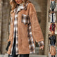Plaid Woolen Coat Fashion Lapel Single-breasted Mid-length Coat Women's Clothing - EX-STOCK Canada