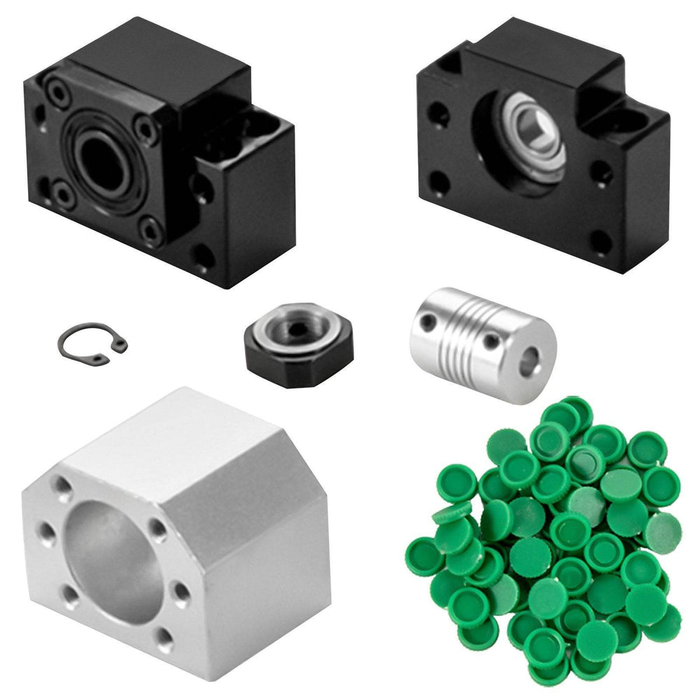 1Pcs RM1605-1000mm Ballscrew With BF12 BK12 Kit, Coupling, Slide Blocks Linear Guide Rail Set For DIY CNC Routers Lathes Mills - EX-STOCK Canada