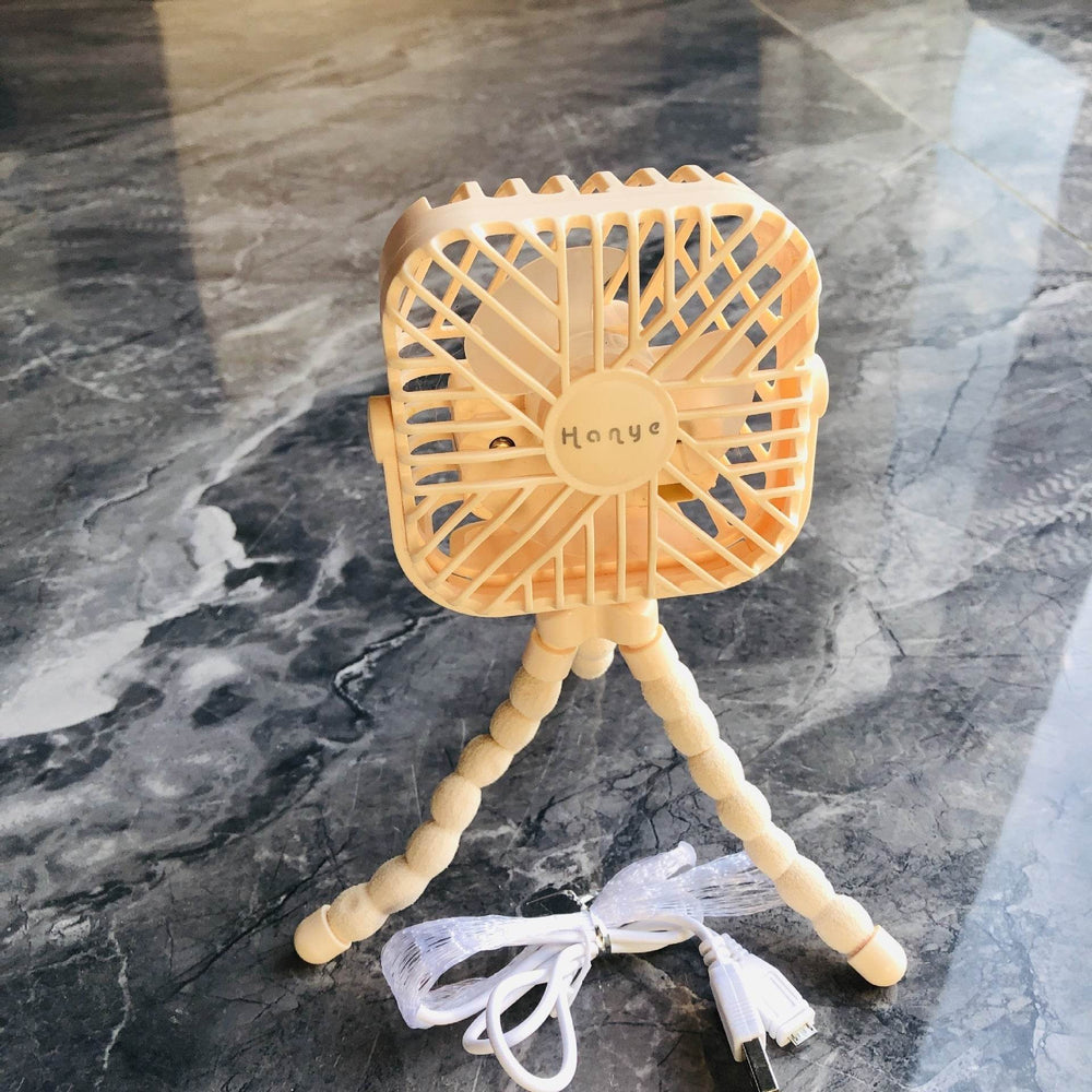 USB Powered summer heat Handheld fan with stand and Night light - EX-STOCK Canada