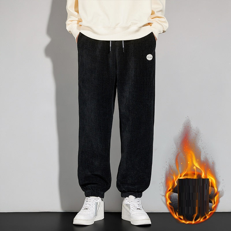 Autumn And Winter Chenille Plush Pants Male | EX-STOCK product gallery photo 9