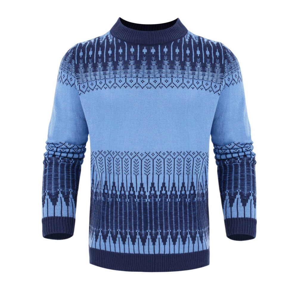 Men's Crewneck Pullover Sweater Unisex Fair Isle Long Sleeve Knitted Sweater - EX-STOCK Canada