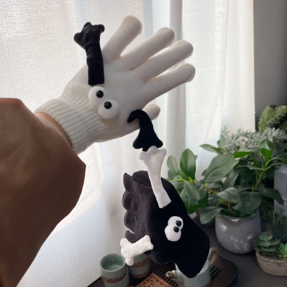 Couple Magnetic Warm Gloves Cute Doll Hand Gloves EX-STOCK Canada