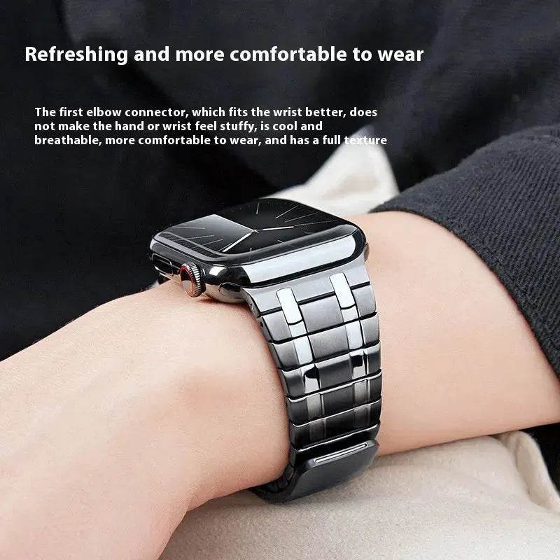 Replaceable Magnetic Metai Chain Watch Strap Suitable for iwatch - EX-STOCK Canada