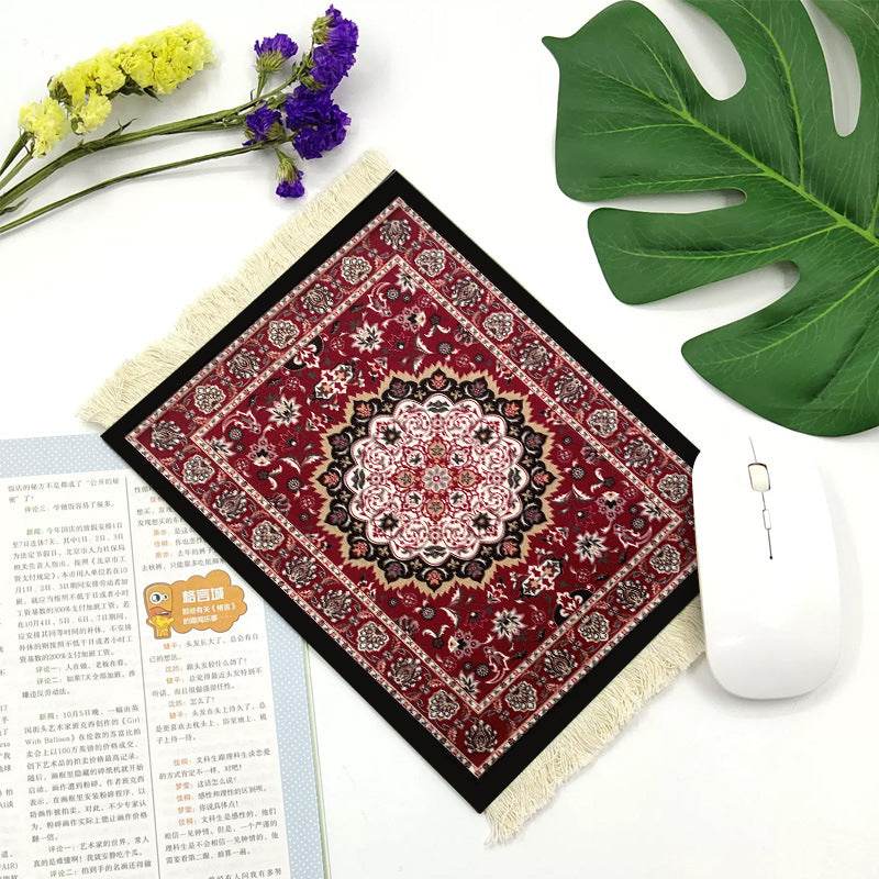 Office mouse pad, Suede fringe mouse pad Hot rubber Bohemian style - EX-STOCK Canada