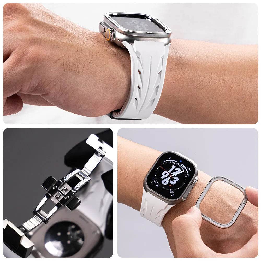 Watch Class Fluororubber Silicone Watch Strap - EX-STOCK Canada