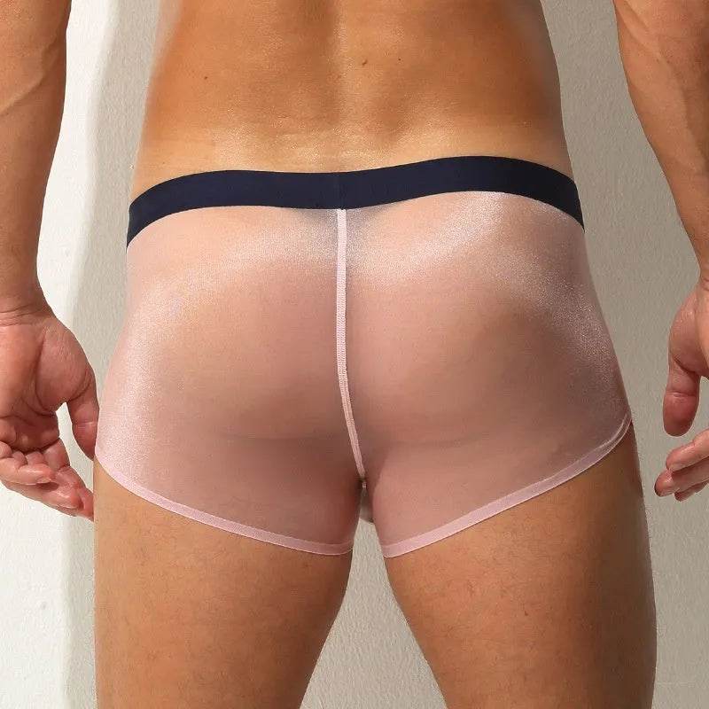 Underwear Men's Boxers Brief Ultra-thin Transparent Ice Silk Low Waist - EX-STOCK Canada