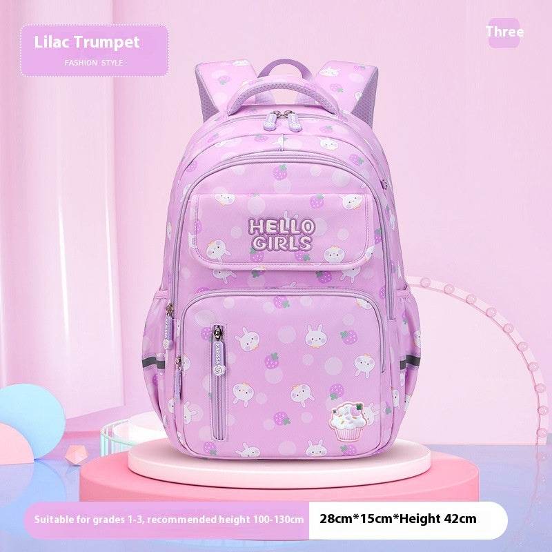 6-12-year-old Primary School Children Girls Backpack Large Capacity Schoolbag - EX-STOCK Canada