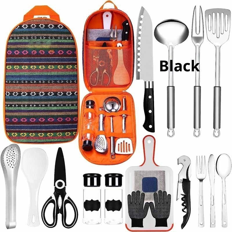 Tent Camping Kitchen RV Cooking Set Utensils Dining Fork Spoon Set EX-STOCK Canada