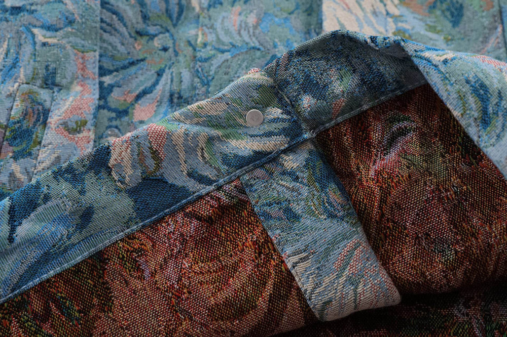 Creative fashion Unisex Floral Denim Jeans Jacket - EX-STOCK Canada