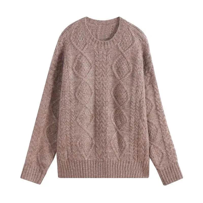 Autumn Winter Twist Knitted Pullover Sweater for WOMEN - EX-STOCK Canada