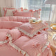 Solid Color Lace Bedsheet And Duvet Cover EX-STOCK Canada