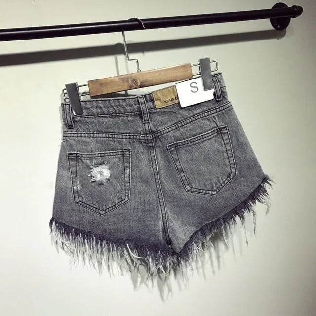 Casual Summer Women Denim Short High Waists Sexy Short Jeans - EX-STOCK Canada