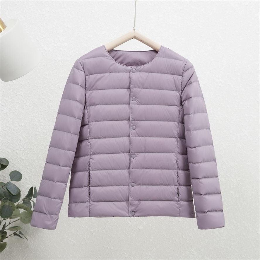 Women's Lightweight Short Inner-wear Round-neck Thermal Jacket - EX-STOCK Canada