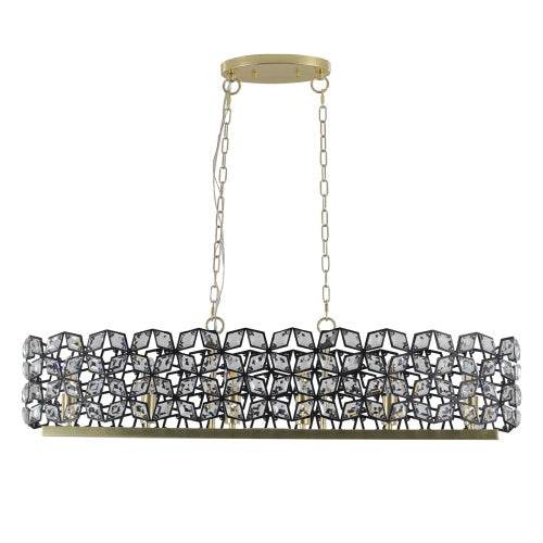 Modern Luxury Champagne Gold Oval Crystal Chandelier - EX-STOCK Canada