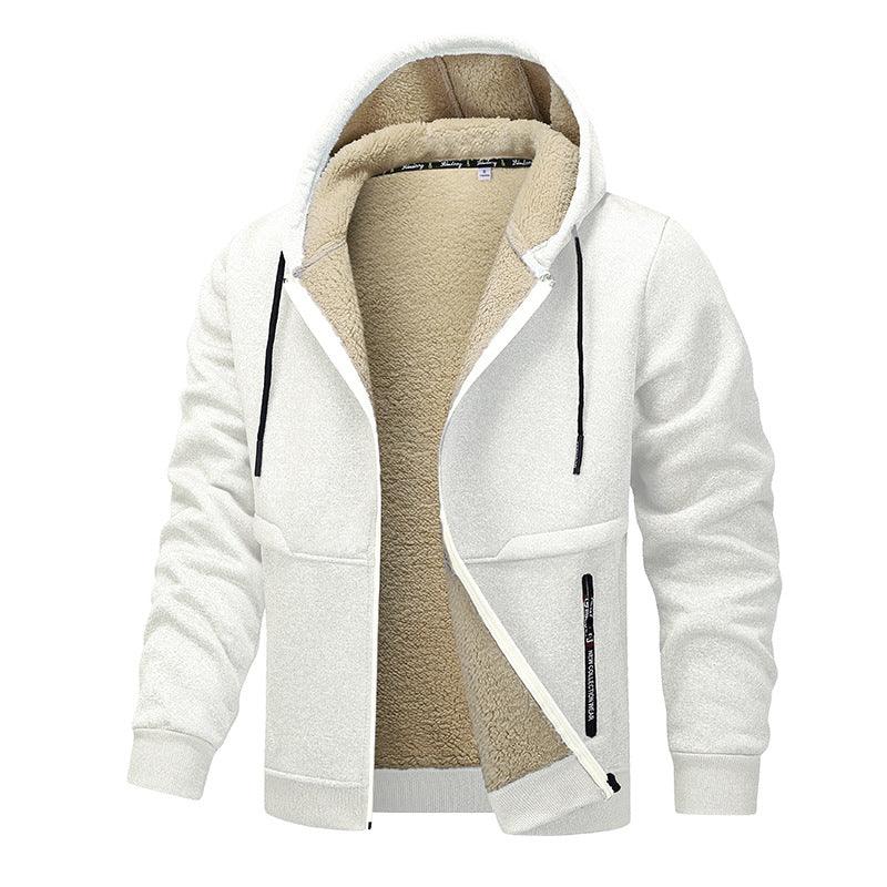 Men's Fashion Lambswool Thickened Coat Sweatshirt EX-STOCK Canada
