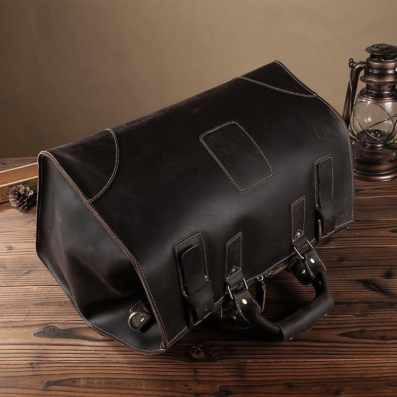 Vintage Rindsleder Herrentasche, großzügige Reisetasche, Leder-Schultertasche | EX-STOCK Canada