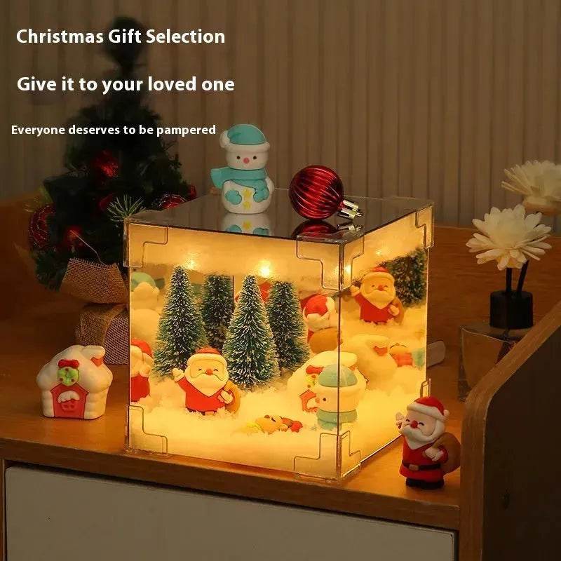 Christmas Cube Night Light Lamp Desktop Decoration Christmas gifts - EX-STOCK Canada