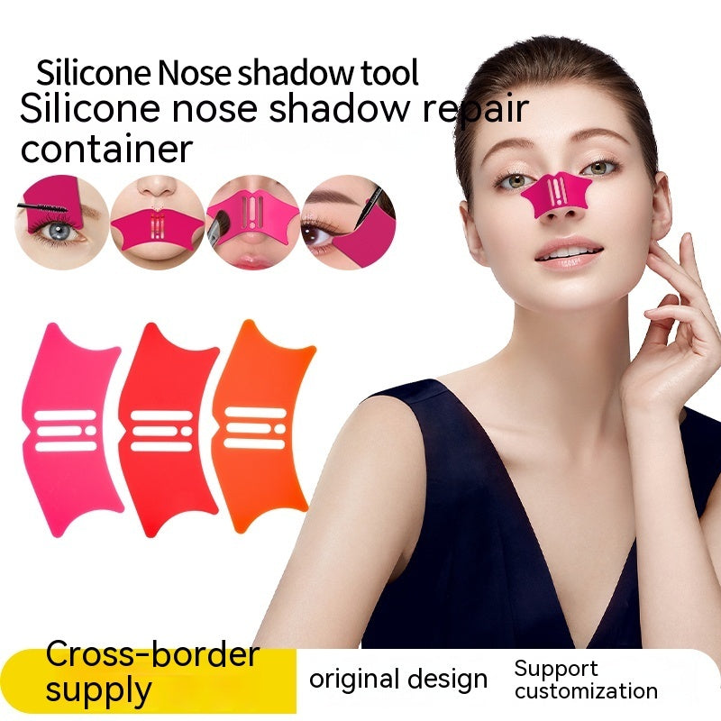 Silicone Nose Contour Shading Stencil – Nose Shadow Guide Tool for Precise Contouring