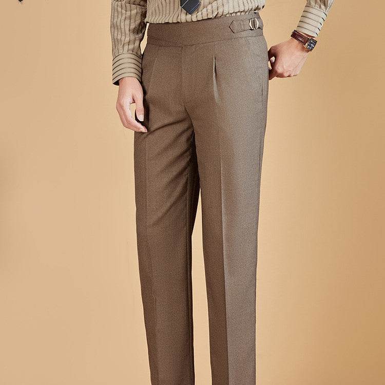 Men's Professional Business Office High-waisted Chinos Trousers for work - EX-STOCK Canada