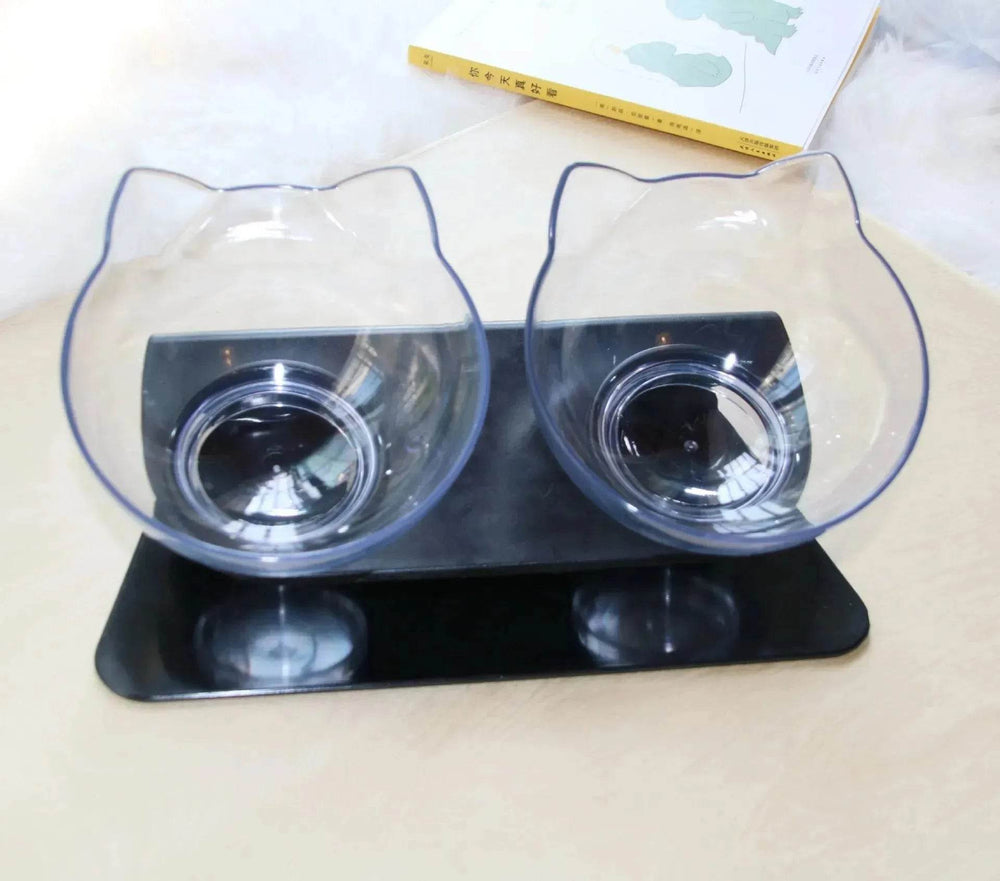 Elevated Double Food Bowl for Pets Cat Dog Food and water Bowl - EX-STOCK Canada