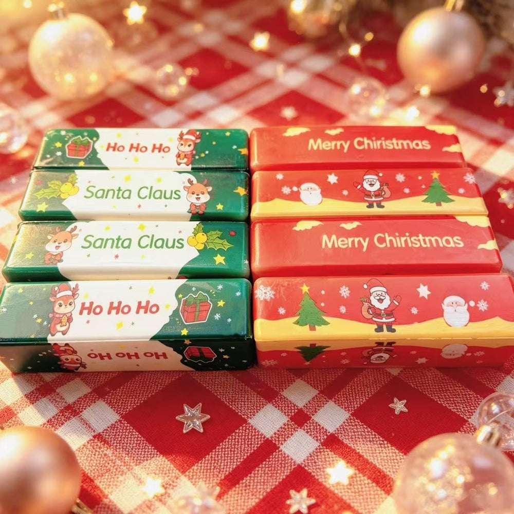 Christmas Butter Stick Squishy Toy – Red & Green Slow-Rebound Foam
