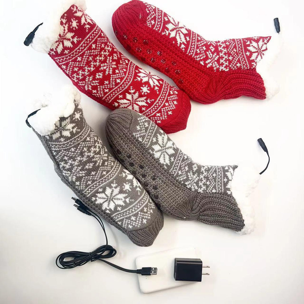 Calcetines eléctricos para calentar los pies en casa con USBEX-STOCK Canada