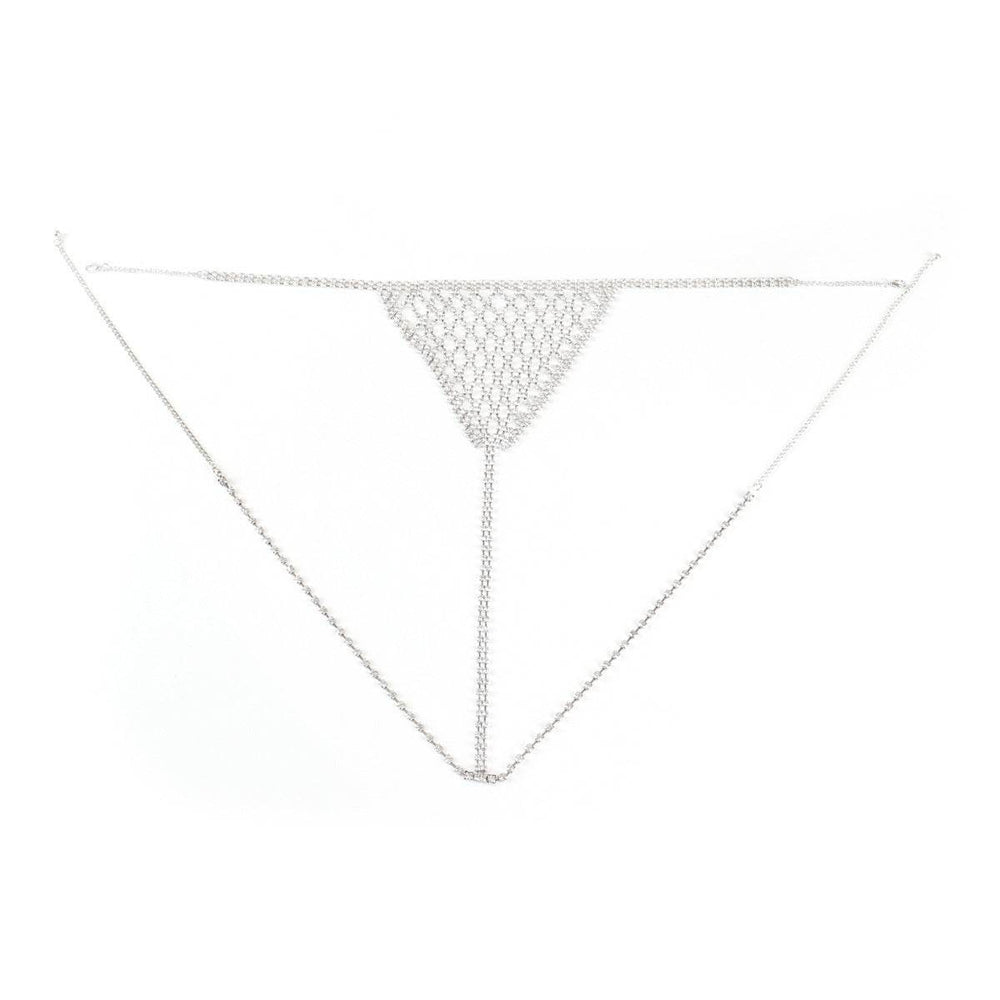 Lingerie Nightclub Body Chains – Diamond Rhinestone Bra and Panties Set - EX-STOCK Canada