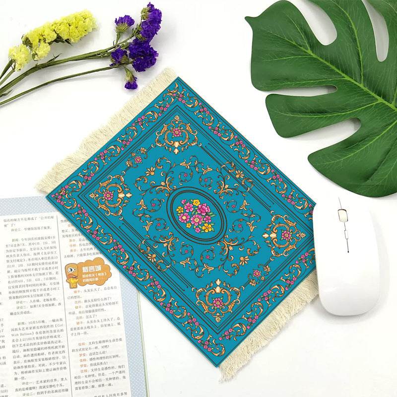 Office mouse pad, Suede fringe mouse pad Hot rubber Bohemian style - EX-STOCK Canada