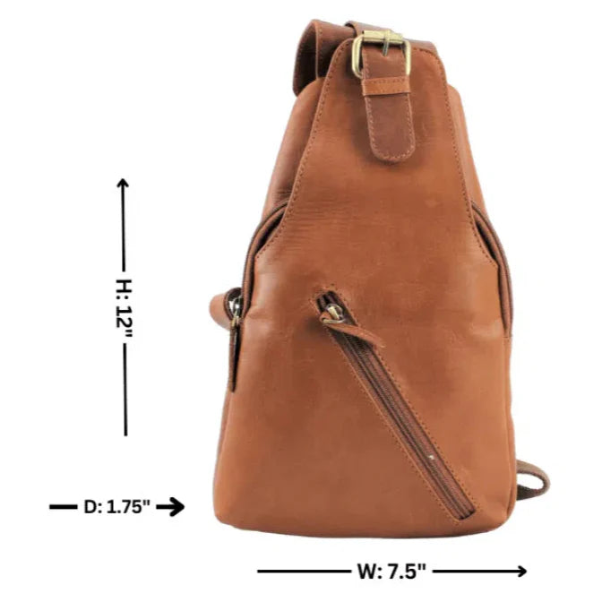Premium Handcrafted Leather Sling Bag | Backpack | Crossbody Messenger Bag EX-STOCK Canada