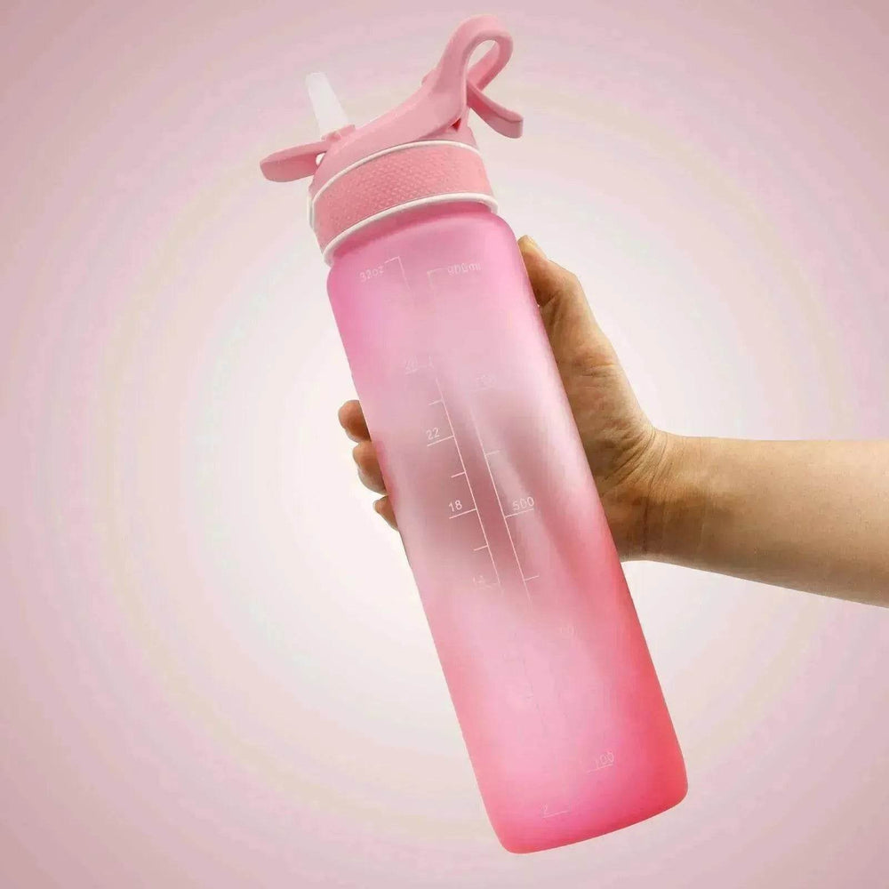 1000ML Plastic Spray Water Bottle perfect for sports & outdoor activities - EX-STOCK Canada