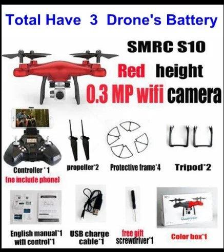 Promotion de vente Caméra WiFi 2MP avec Drone Hélicoptère Quadcopter FPV S10 SMRC UAV Jouet Micro Télécommande KIT RACER AvionEX-STOCK Canada