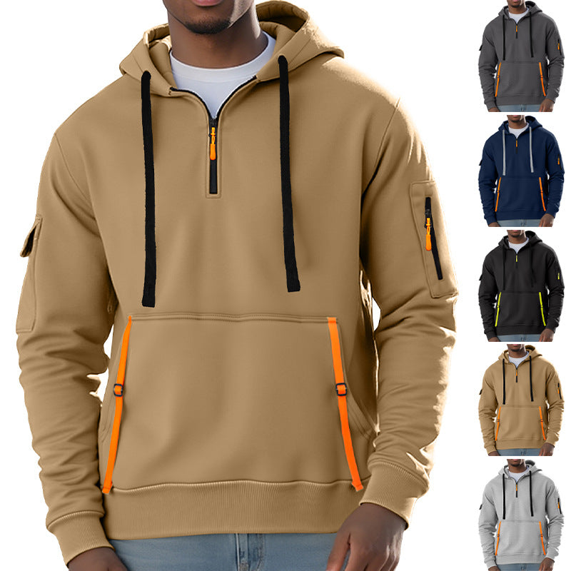 Men's Fleece-lined Casual Sweatshirt Fashion Hoodie EX-STOCK Canada