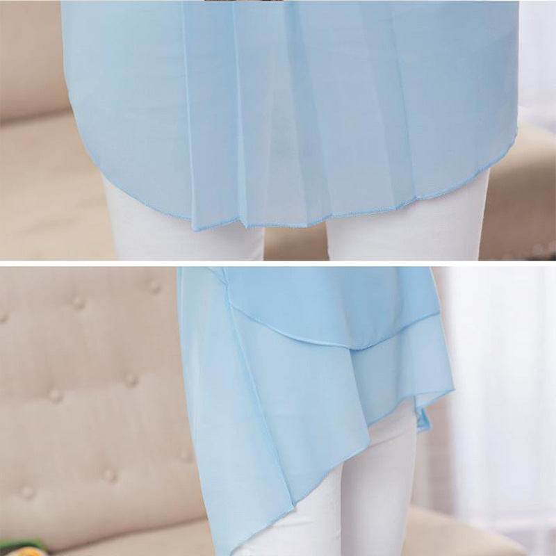 New Spring Summer Women Chiffon Loose Blouse top O-Neck Short sleeve Plus size - EX-STOCK Canada