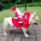 Dog Christmas Clothes Santa Claus Riding Deer - EX-STOCK Canada