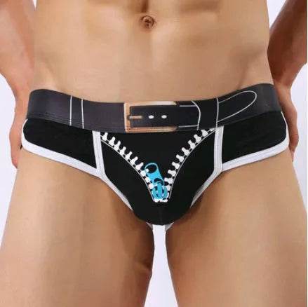 Men's Underwear Cotton Print U Convex Antibacterial Brief Trunk Panties - EX-STOCK Canada