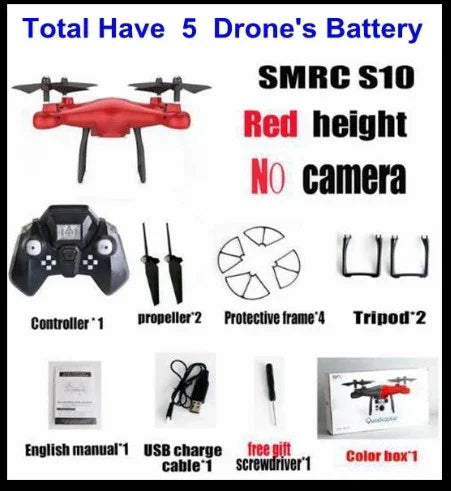 Sales Promotion WiFi 2MP Camera With S10 SMRC FPV Quadcopter Drone Helicopter UAV Micro Remote Control Toy RACER KIT Aircraft EX-STOCK Canada